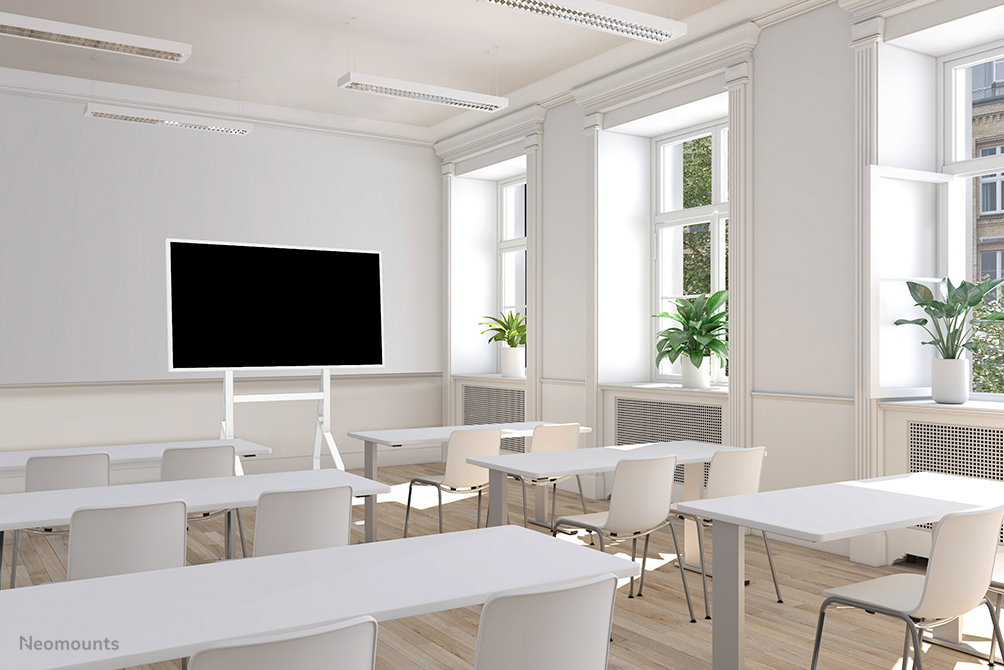 Neomounts FL50-515WH1 Samsung Flip trolley 55-65" - roteerbaar - snelle installatie